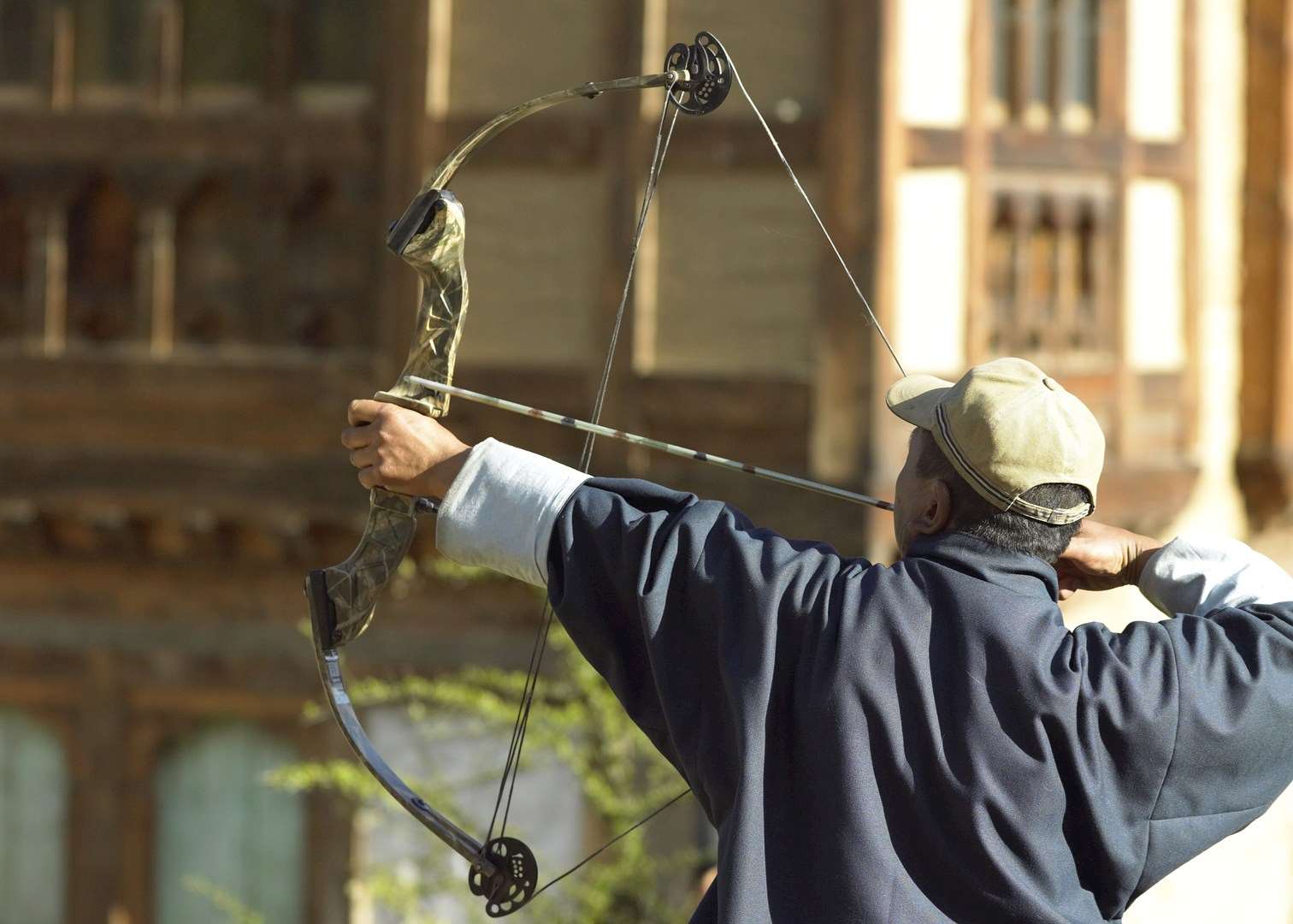 Archery practice, Bhutan