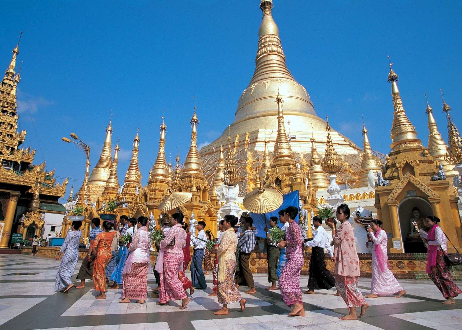The Shwedagon Pagoda in Yangon is the holiest Buddhist site in Yangon