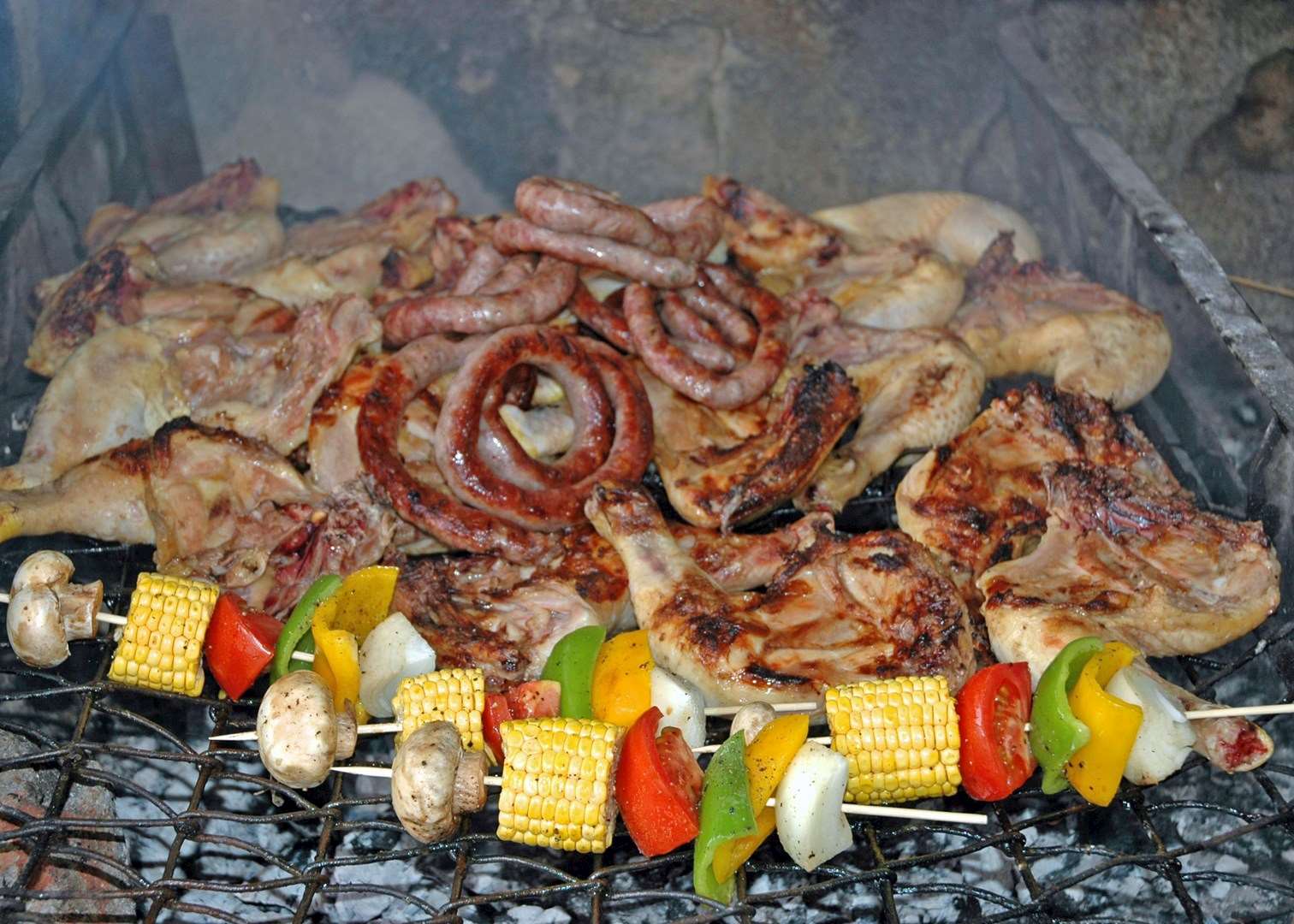 Traditional BBQ lunch at Los Potreros