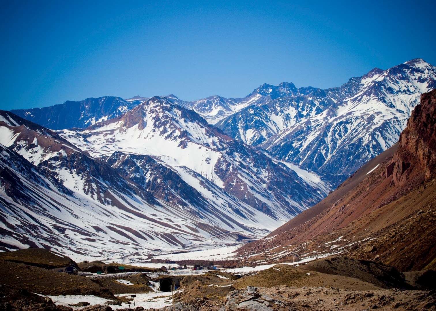 Mountain scenery around Mendoza, Argentina