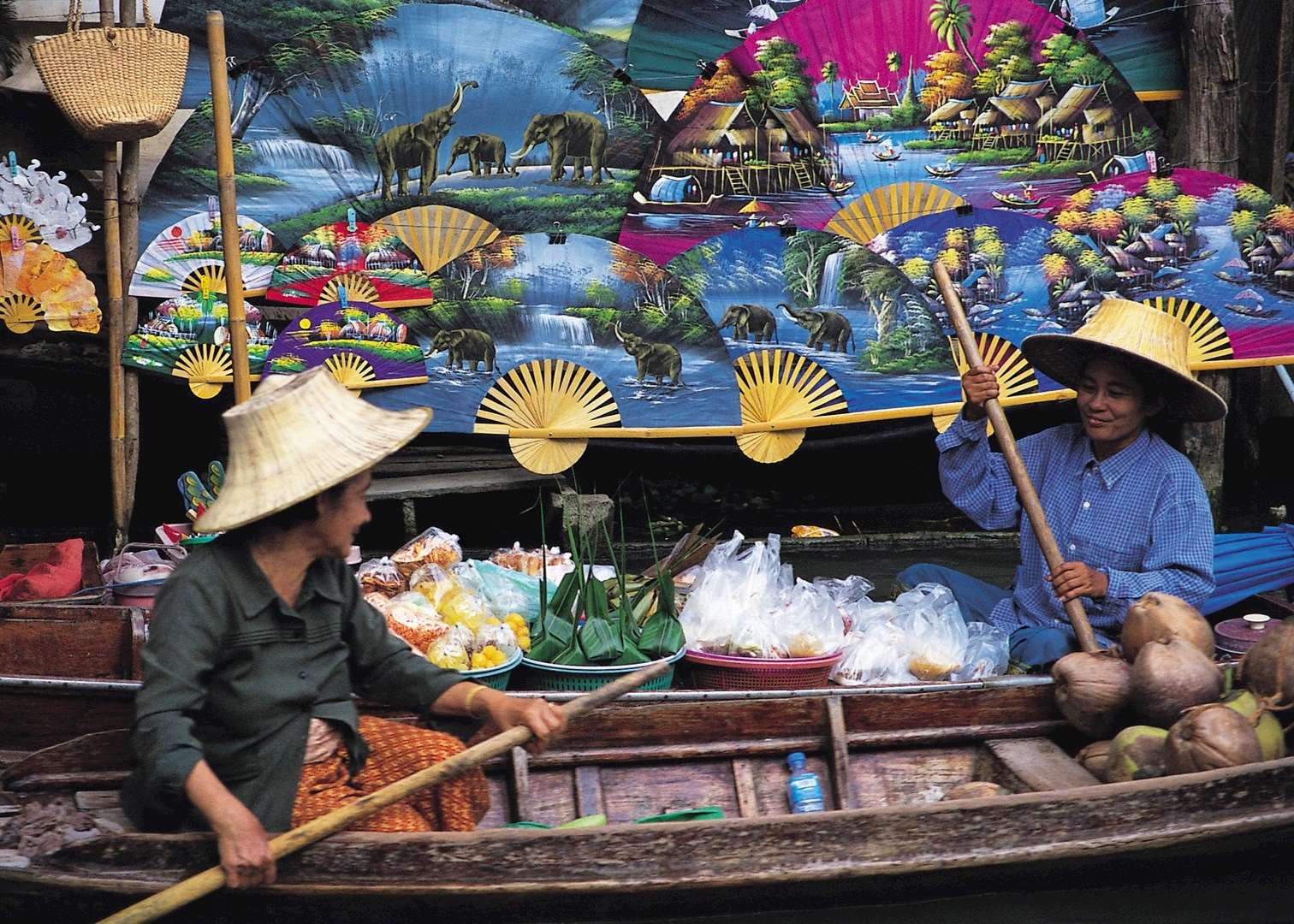 Floating market, Thailand