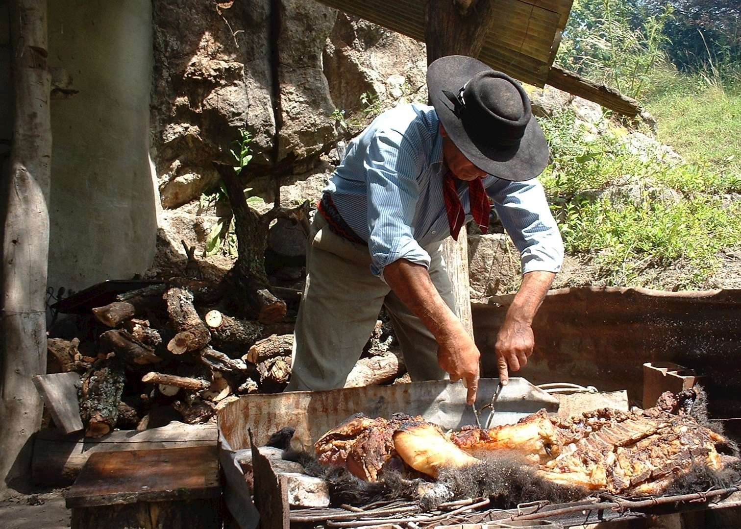 Typical asado, Argentina