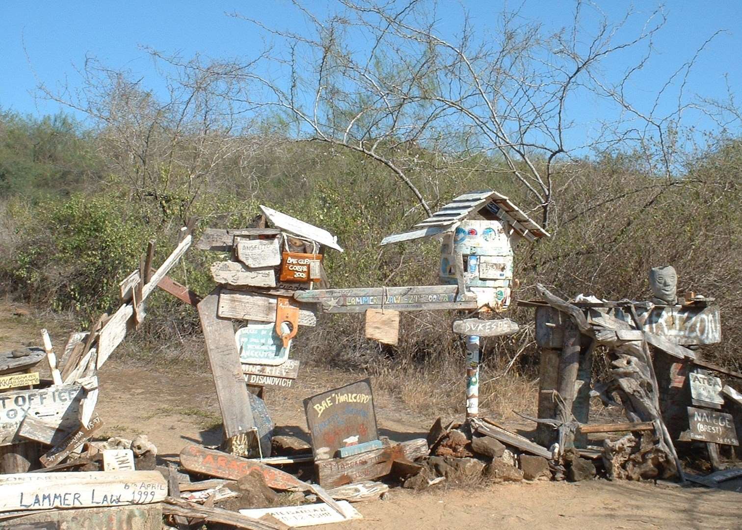 Post Office on Floreana Island, Galapagos Islands