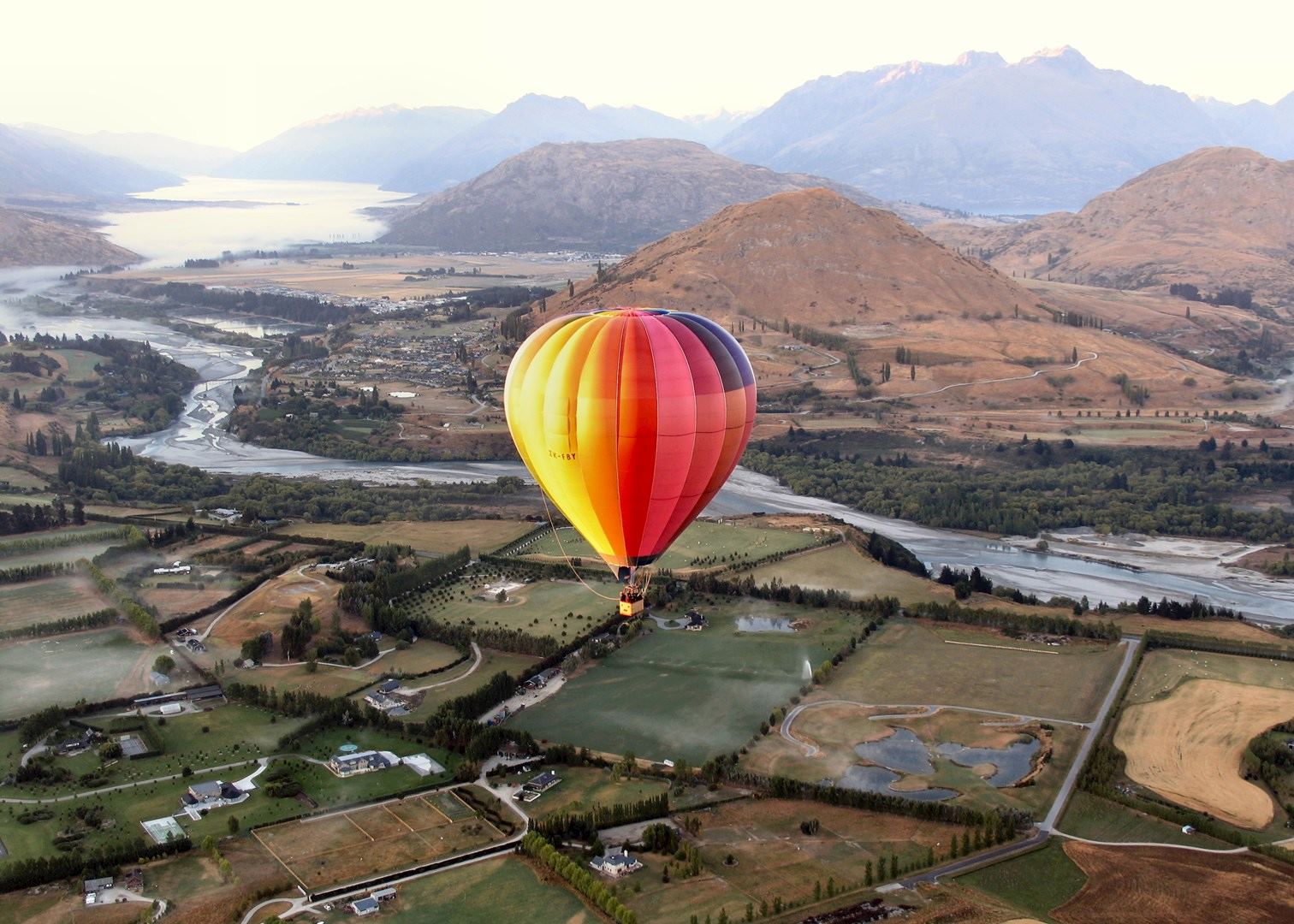 Hot air balloon flight New Zealand activities Audley Travel