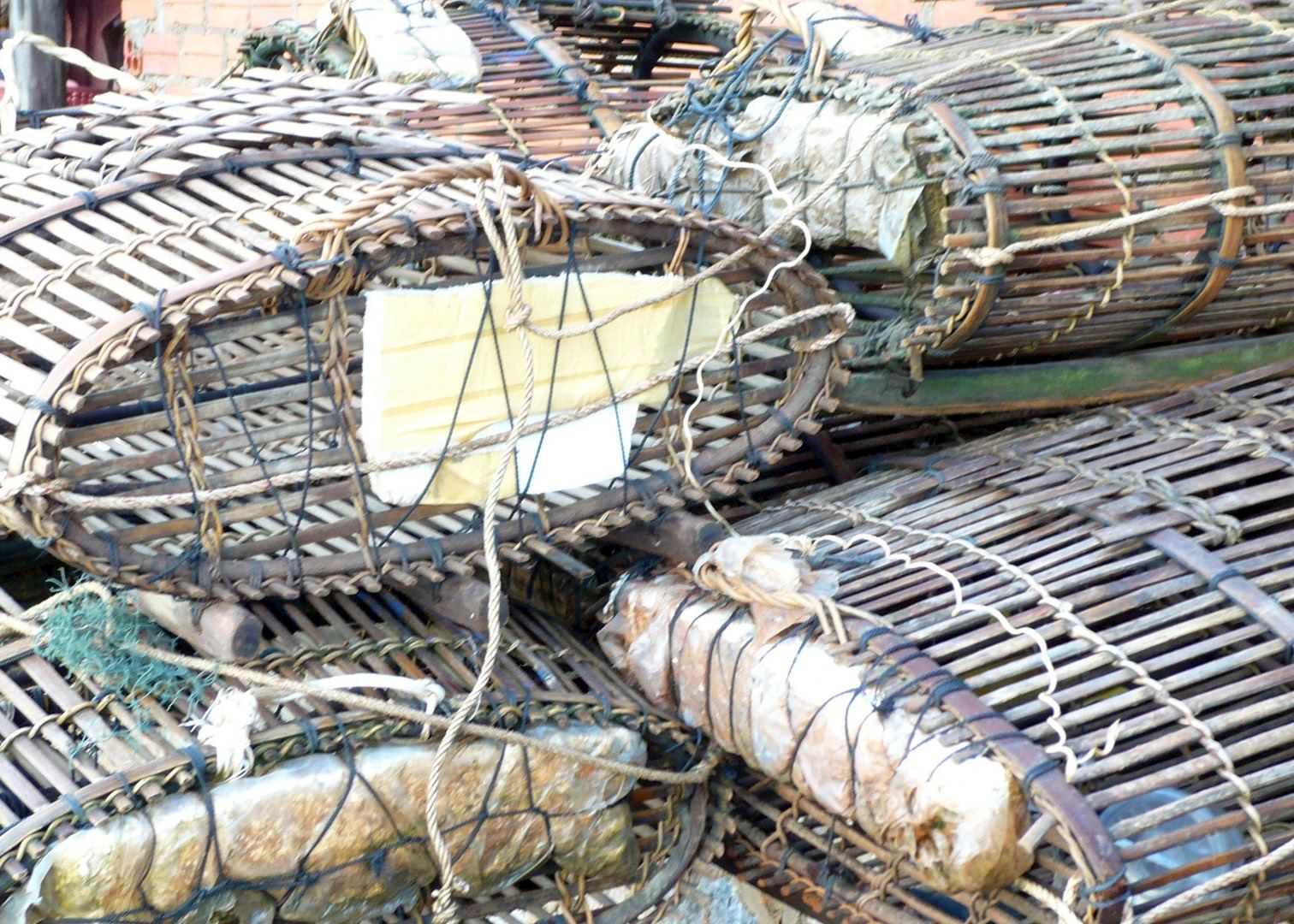 Crab pots at Kep