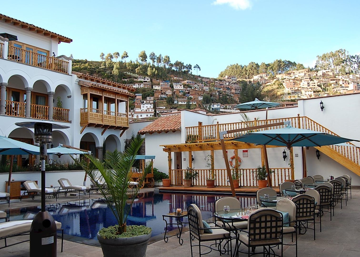 Swimming pool, Belmond Palacio Nazarenas, Cuzco