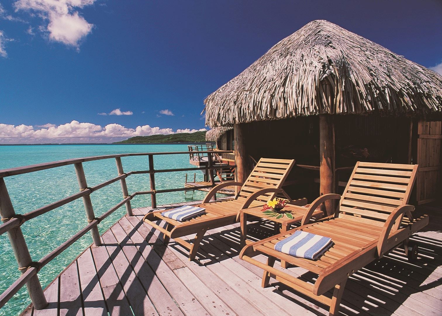 Bora Bora overwater suite, Le Taha`a Private Island and Spa, Taha'a