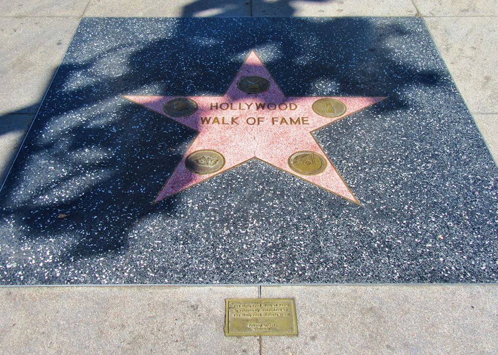 Start of the Hollywood Walk of Fame, LA California