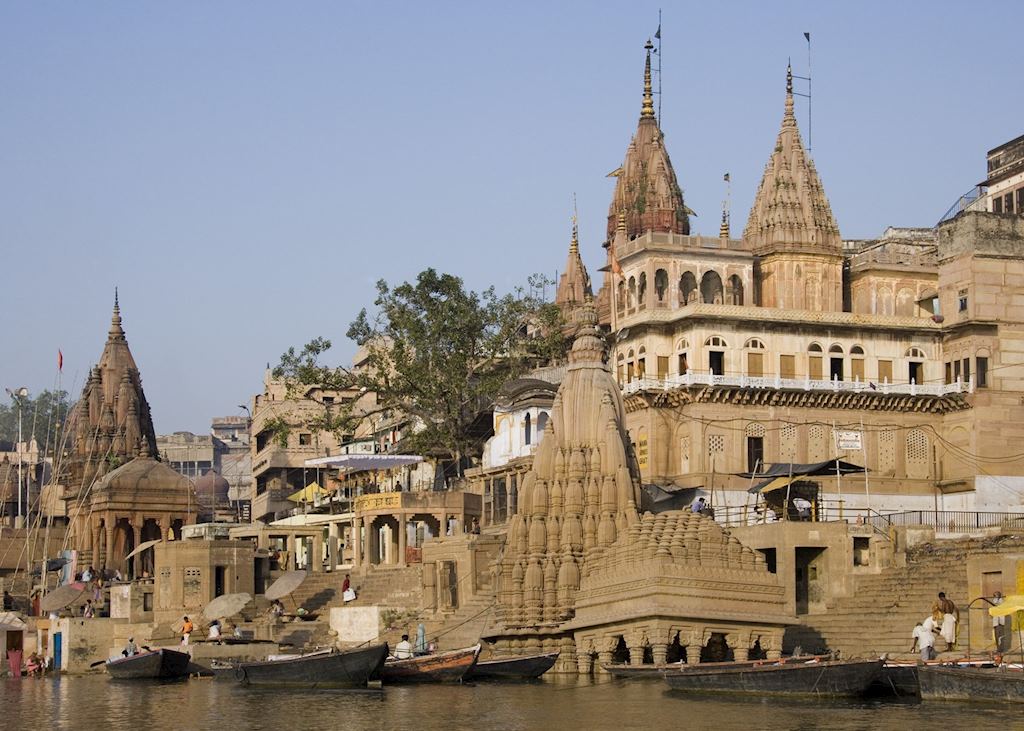 The ghats on the banks of the Ganges, Varanasi