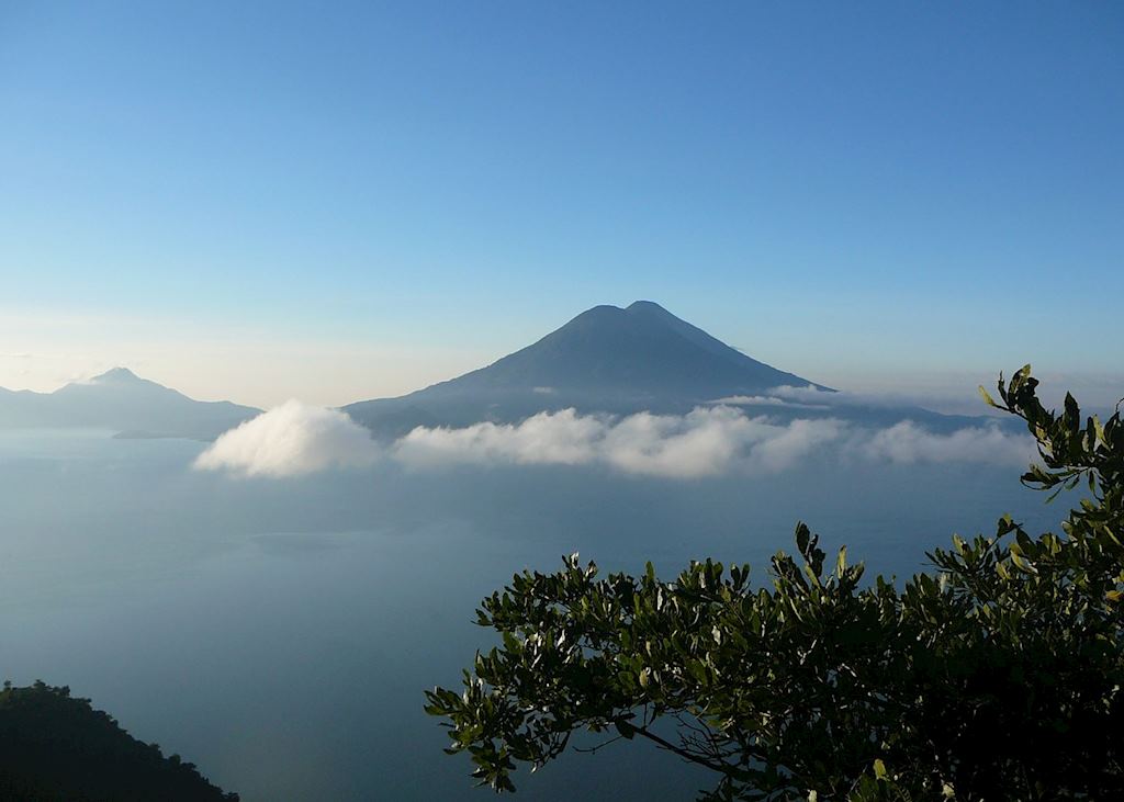 Volcan Toliman and Atitlan, Lake Atitlan, Guatemala