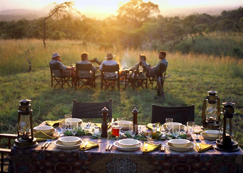 Bush dinner in the Chyulu Hills