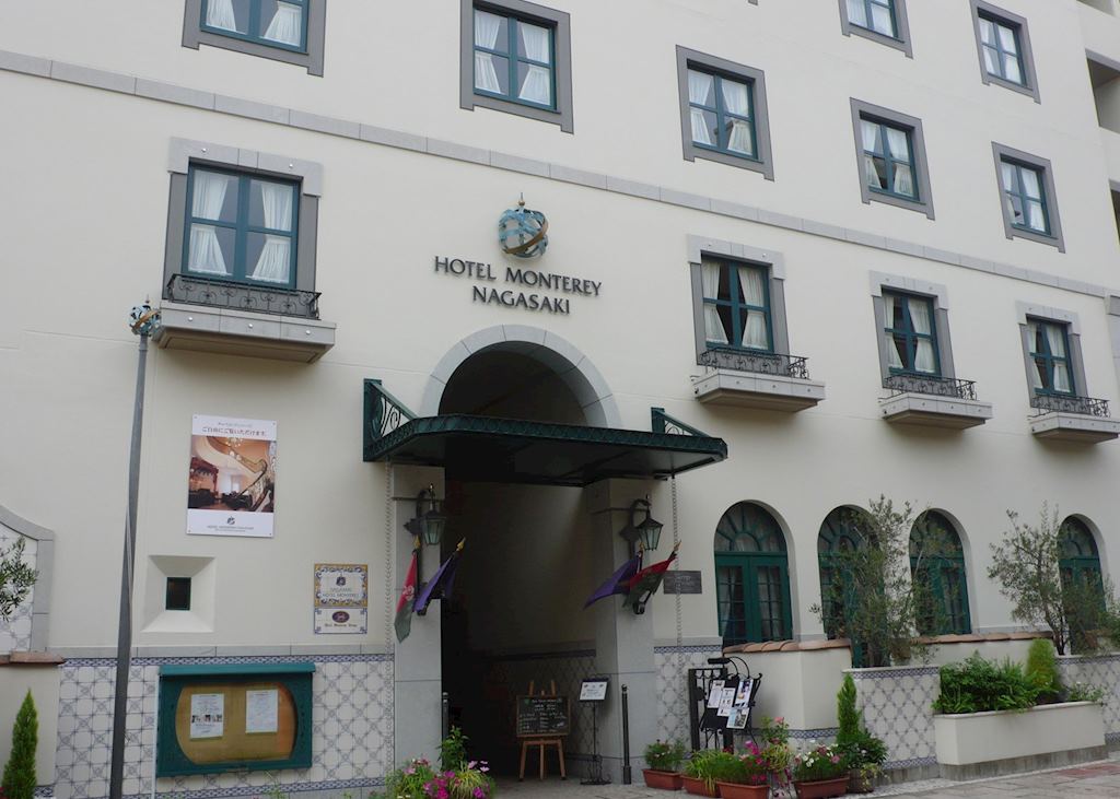 Outside the Montery Hotel, Nagasaki