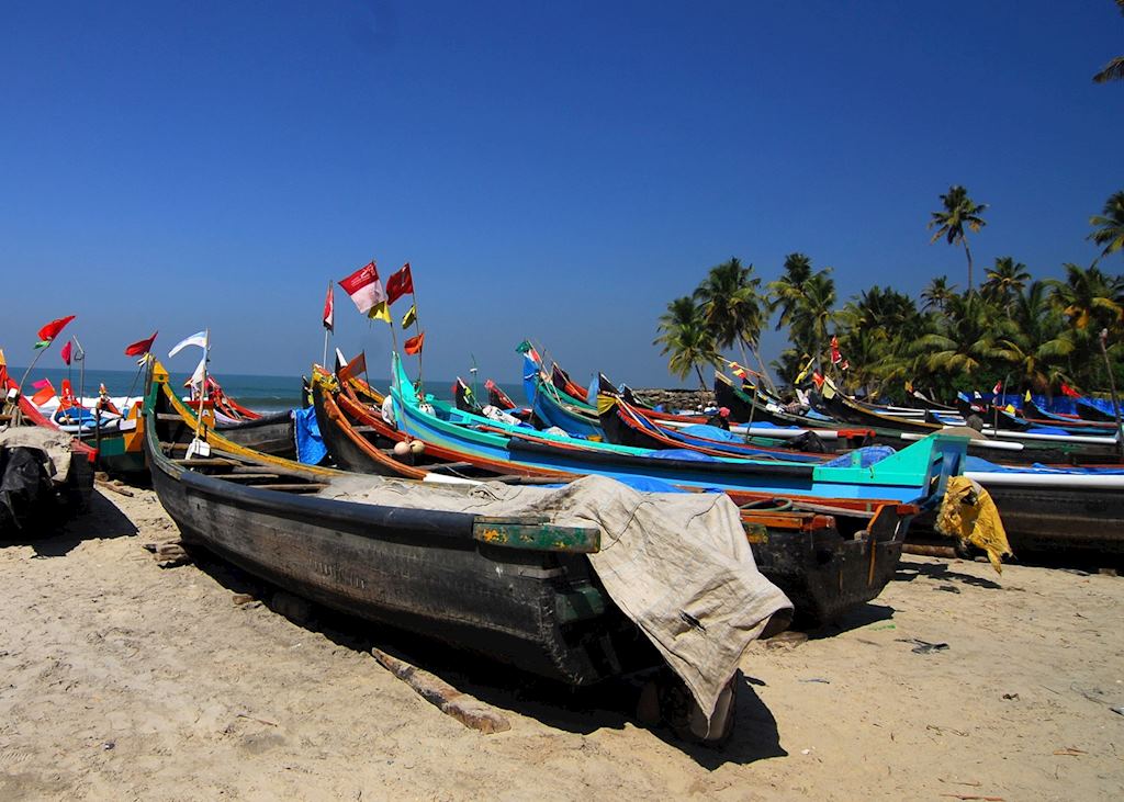 Small fishing village near Cochin, India