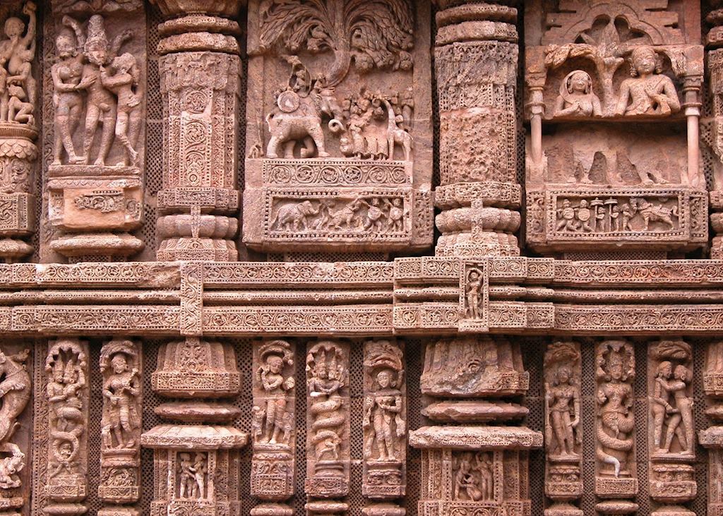 Temple details at Konark, near Puri