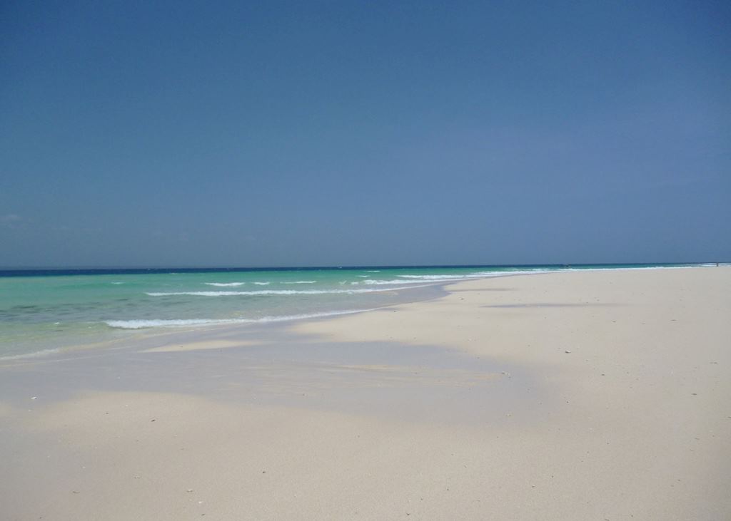 The beach on Maziwe Island Atoll at The Tides, Pangani, Tanzania