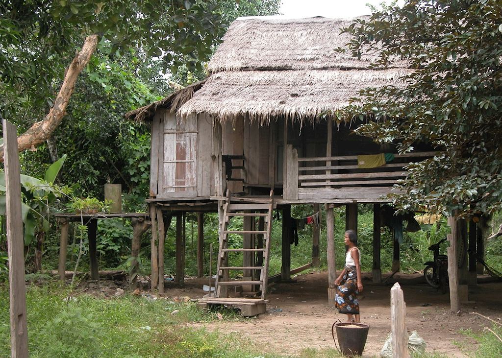 Village house in Ratanakiri, Cambodia