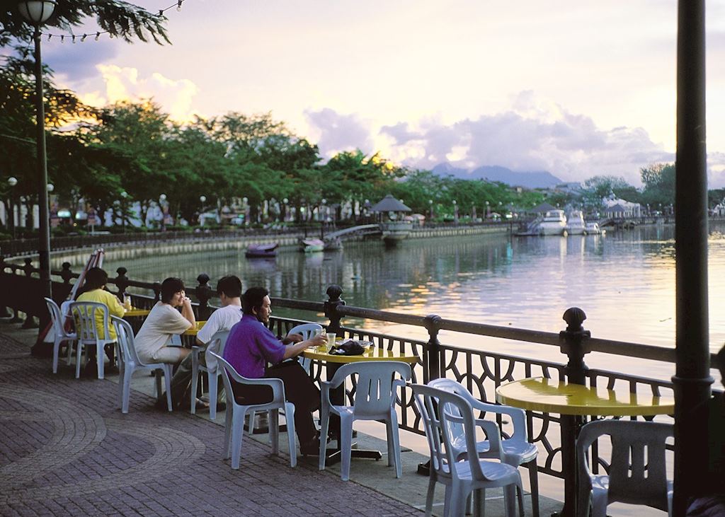 Waterfront cafe in Kuching, Sarawak