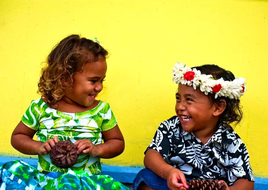 Local Children, Cook Islands