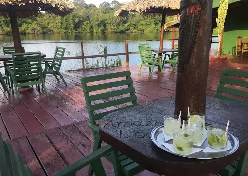 Welcome caipirinhas at Amazon Eco Lodge