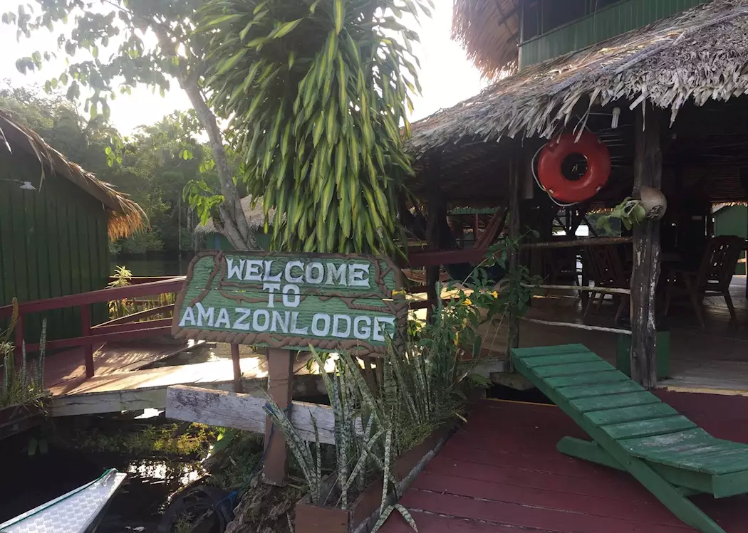 Amazon Eco Lodge entrance