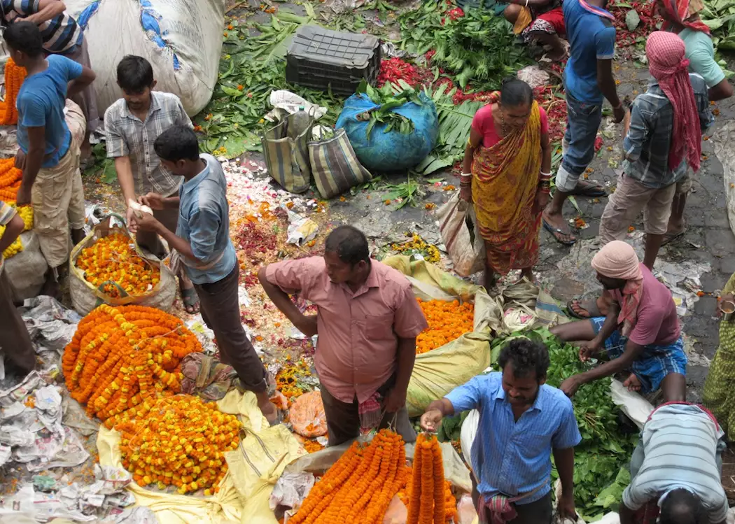 The Flower Market Calcutta 