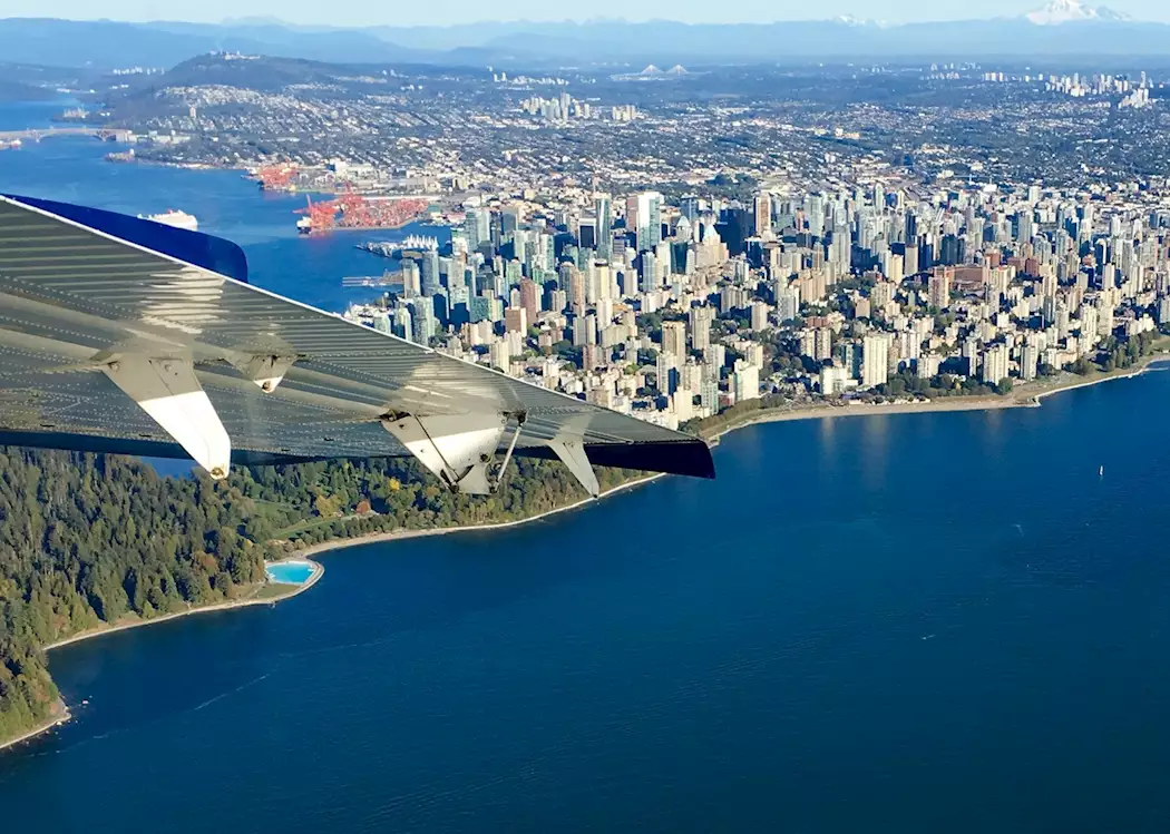 Floatplane over Vancouver