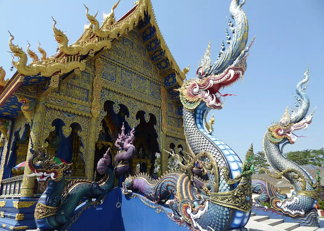 Wat Rong Suea Ten (Blue Temple), Chiang Rai