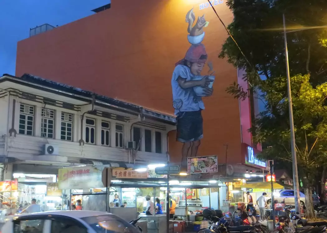 Street art and night markets in Penang