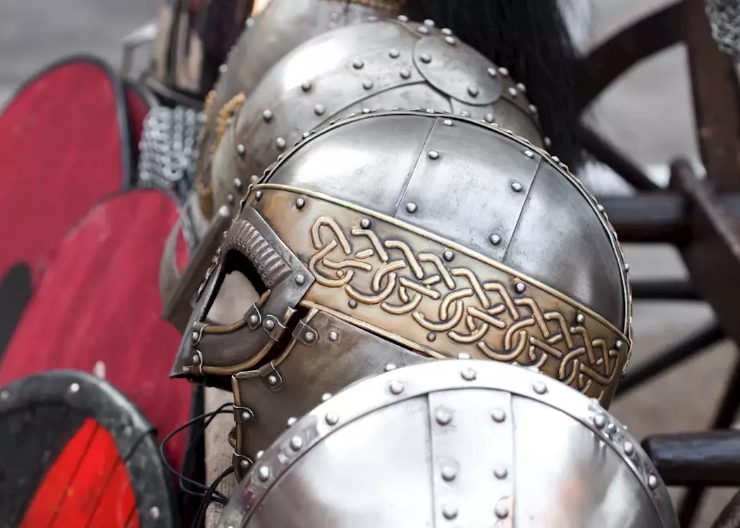 Viking helmets in York