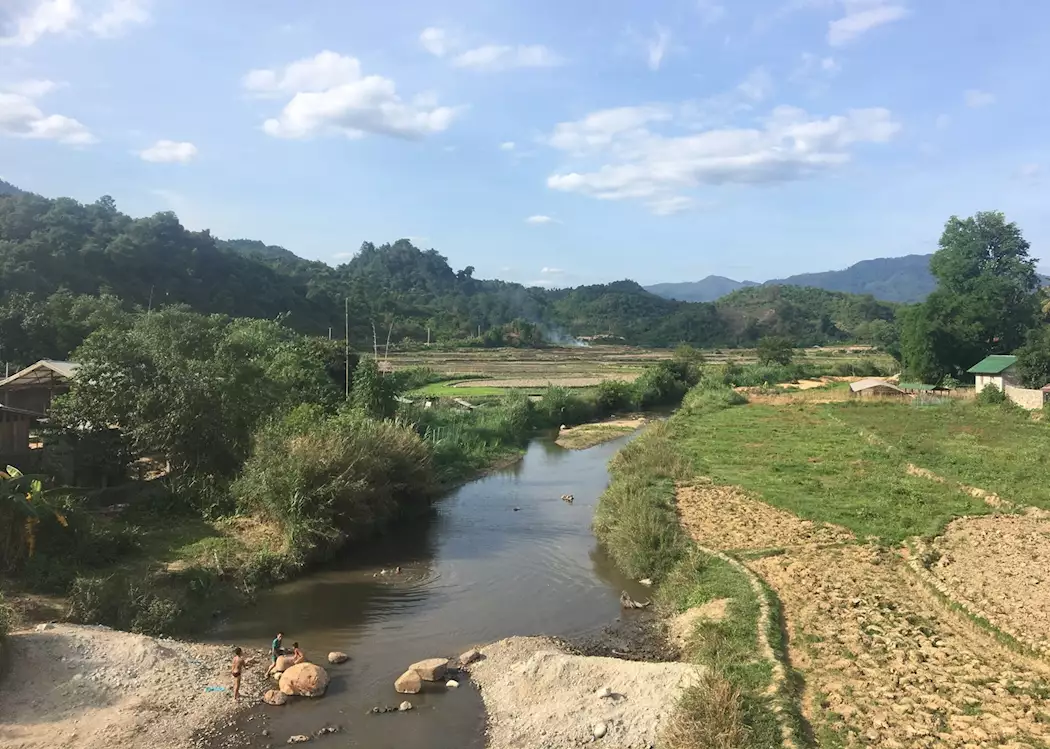 A view from the bridge en route to Vieng Thong