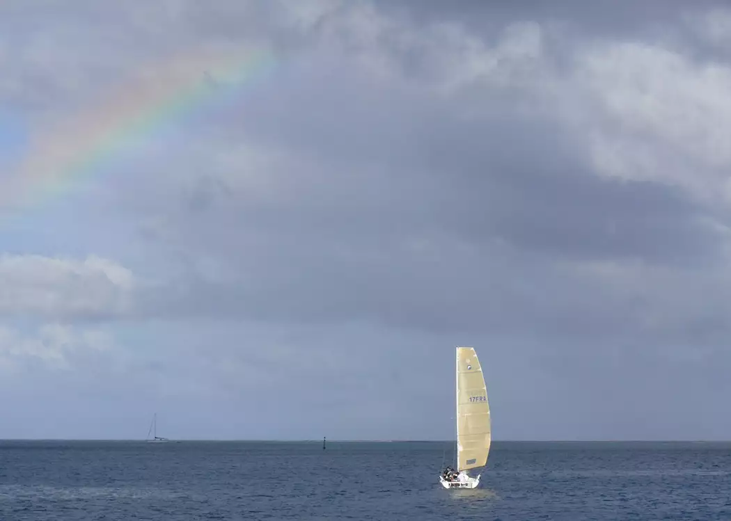 Rainbow in French Polynesia