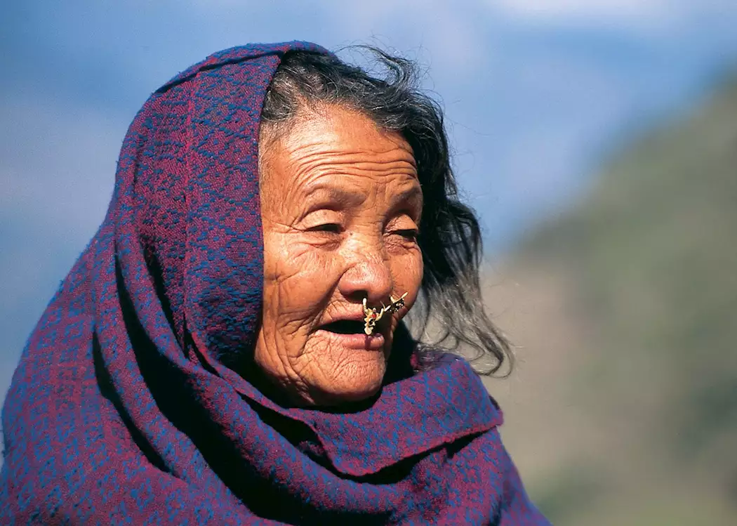 Gurung woman, Annapurna foothills