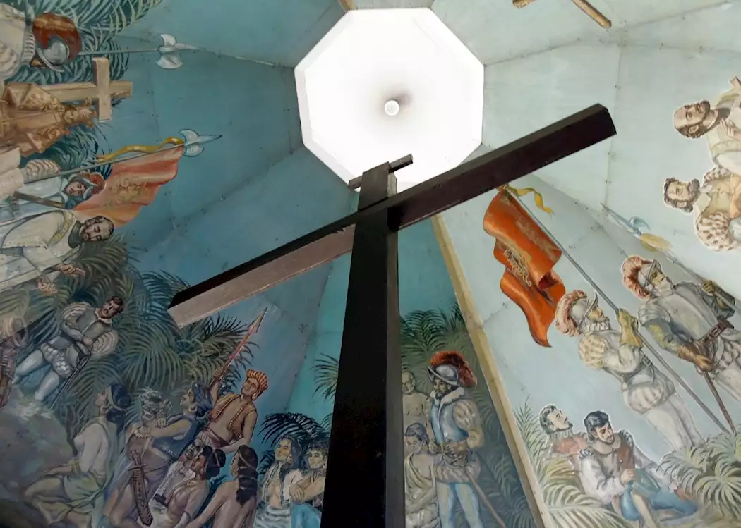 Magellan’s Cross in Basilica del Santo Niño, Cebu