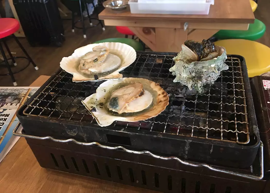 Fresh seafood in Fukuoka