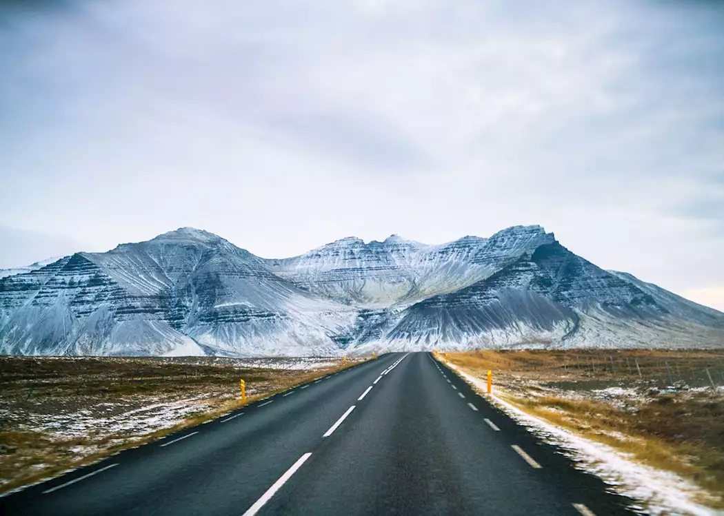 Driving in south east Iceland