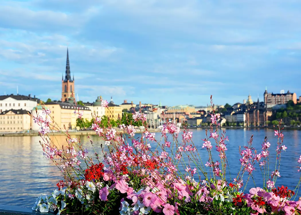 Stockholm view of Gamla Stan in spring