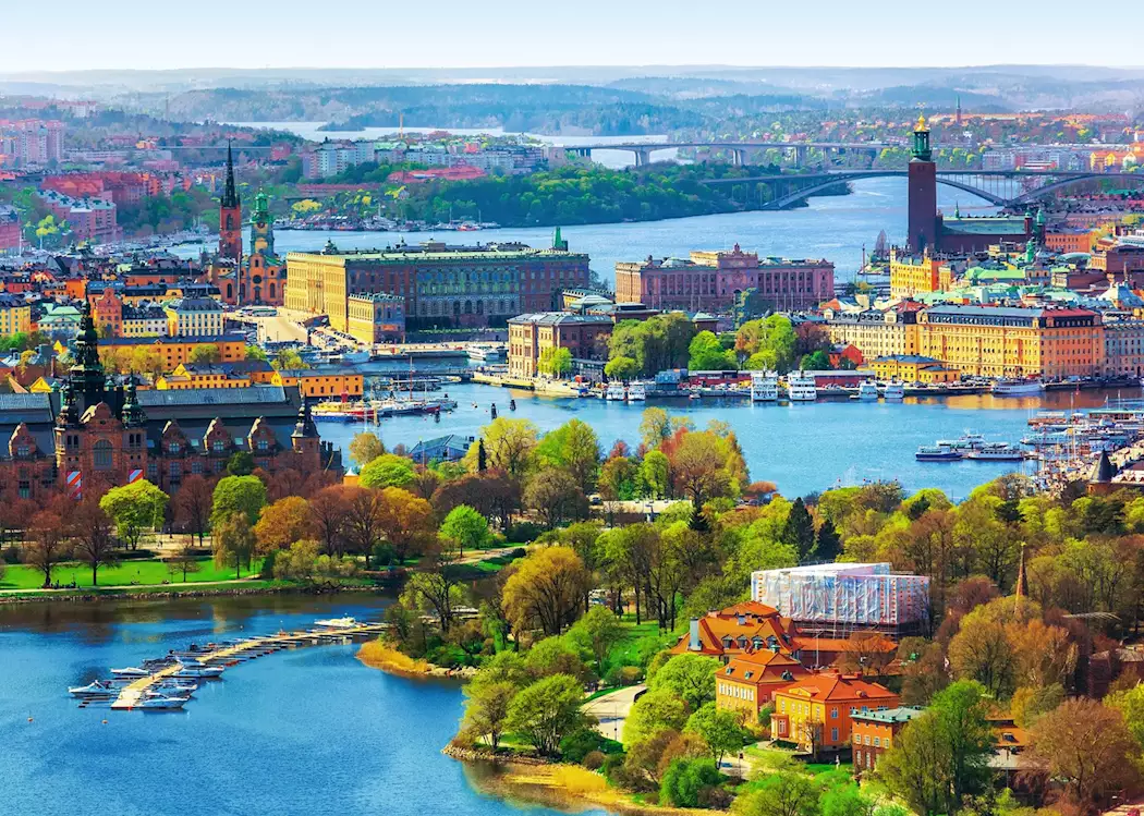 Stockholm islands from above