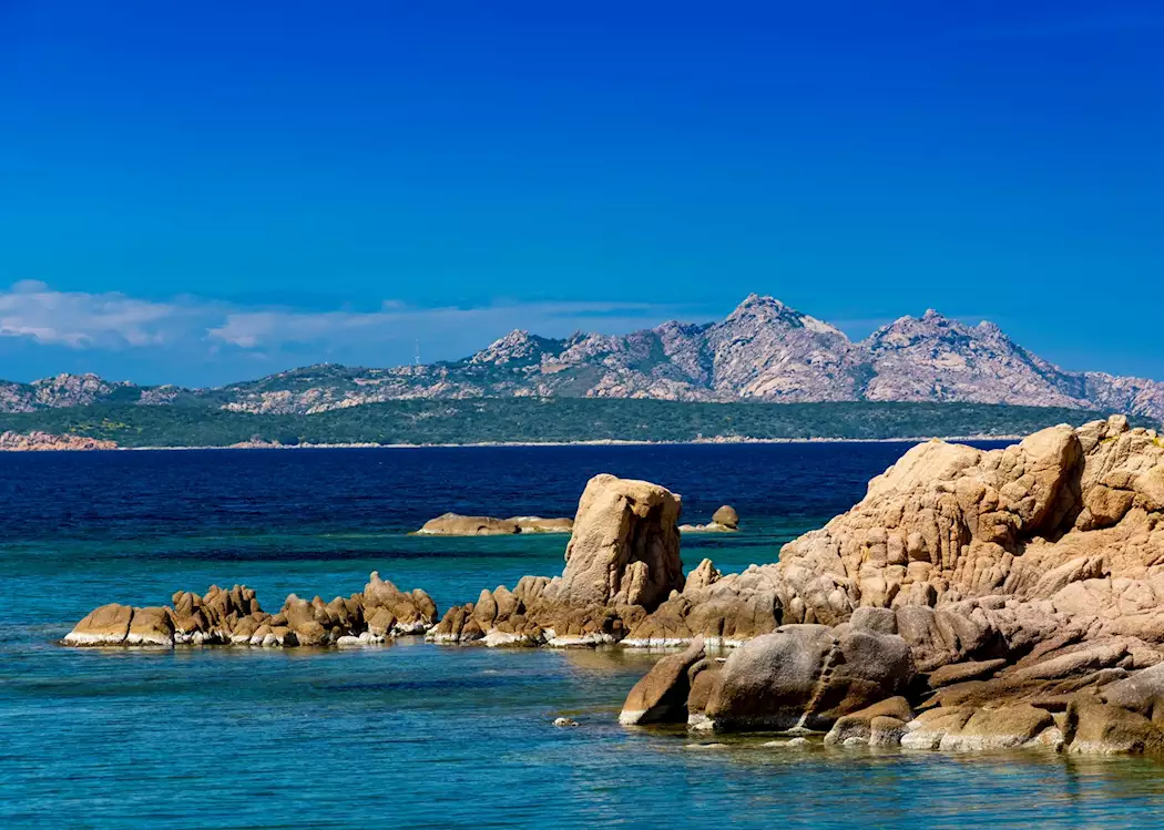 Baia Sardinia coastline, Costa Smeralda