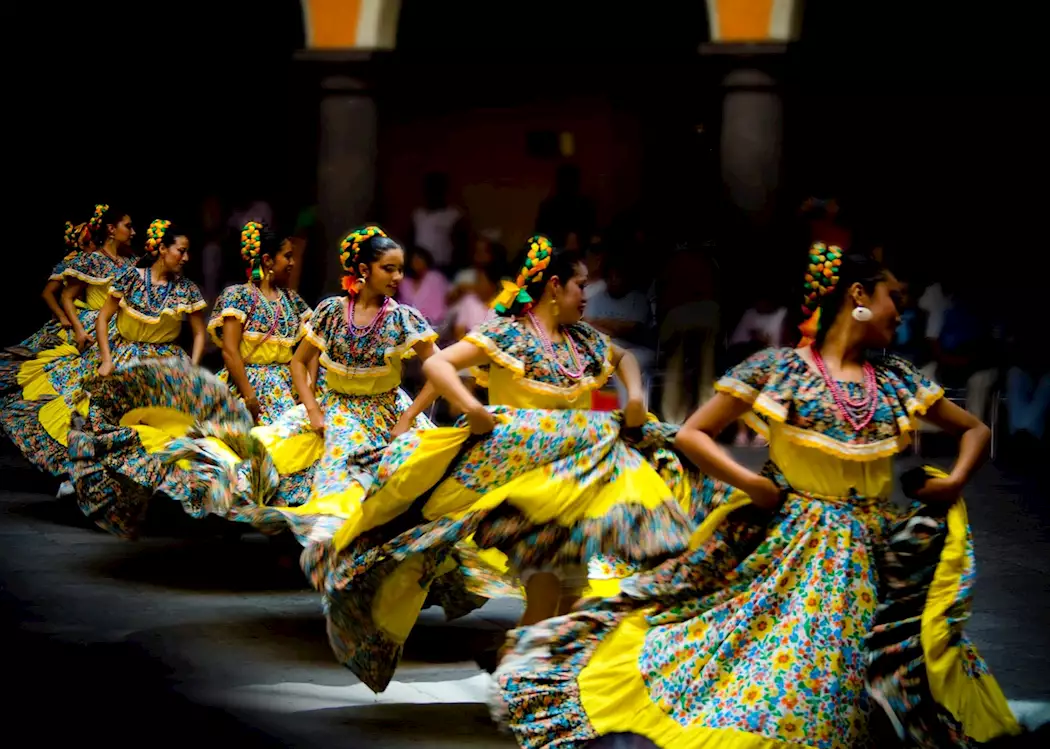 Pueblan dancers, Mexico