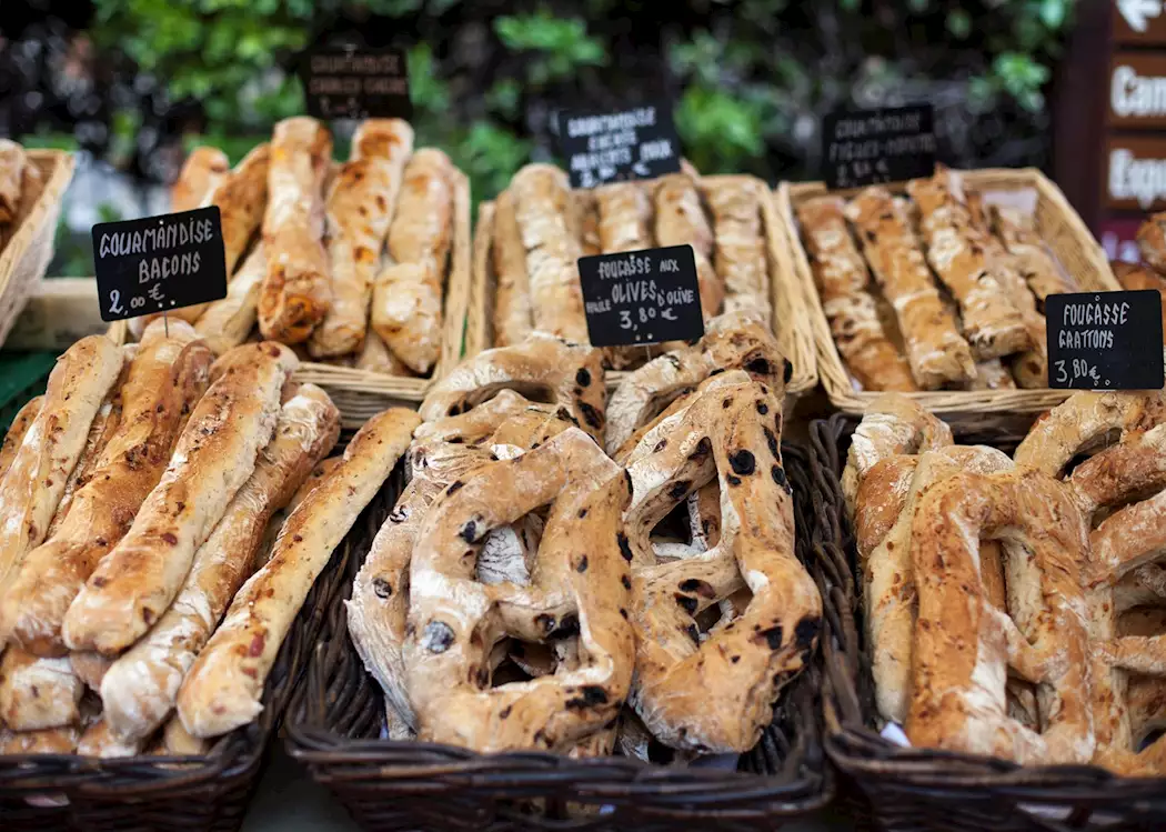 Artisanal bread for sale, Sarlat-la-Canéda