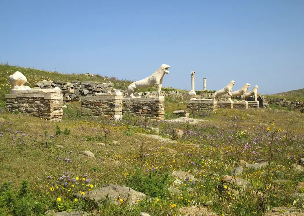 Lion statues, Delos