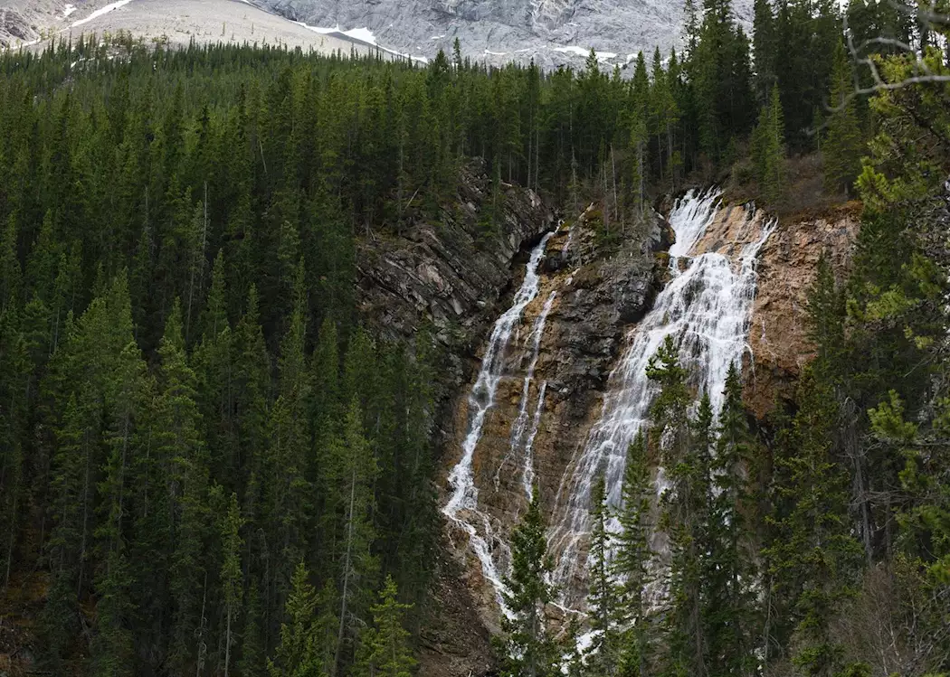 Grassi Lakes Waterfall, near Canmore, Alberta