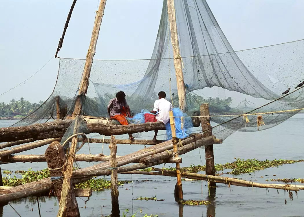 Fishermen in Cochin, India