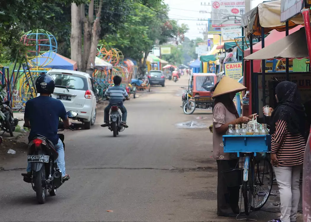 A typical street in Medan
