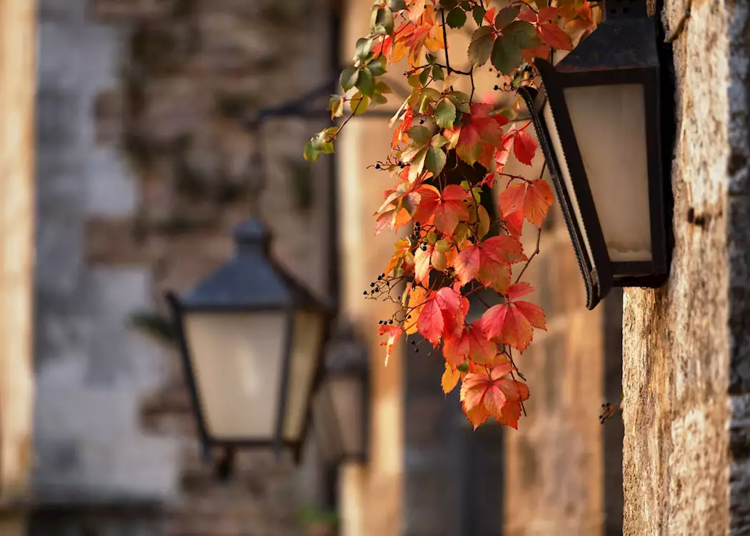 Street lamps, San Gimignano, Tuscany