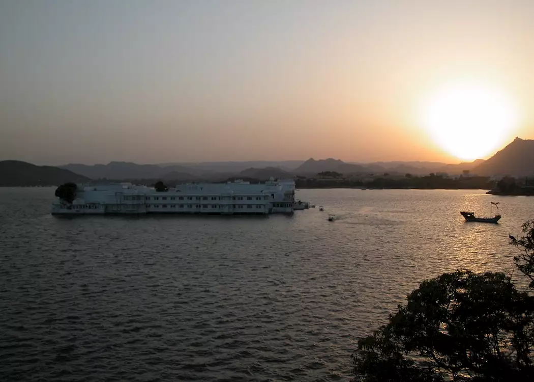 Sunset over the Lake Palace, Udaipur, India