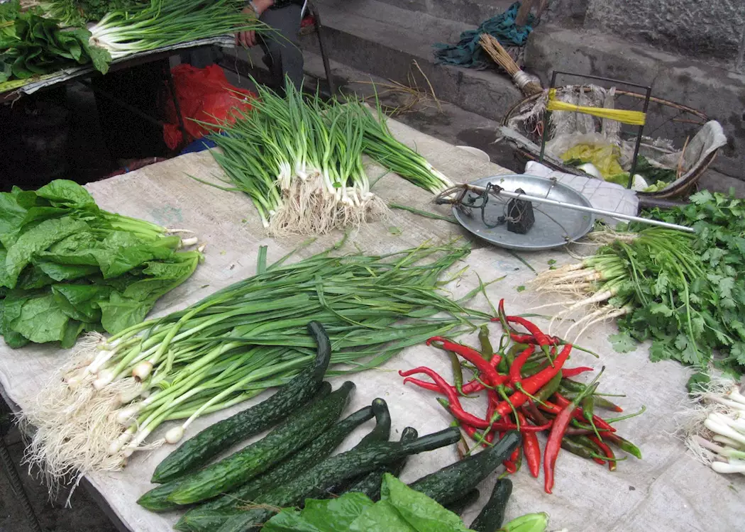 Local produce, Xizhou village