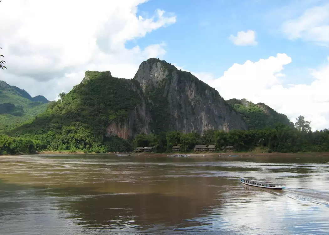 View of the Mekong near Pakbeng, Laos