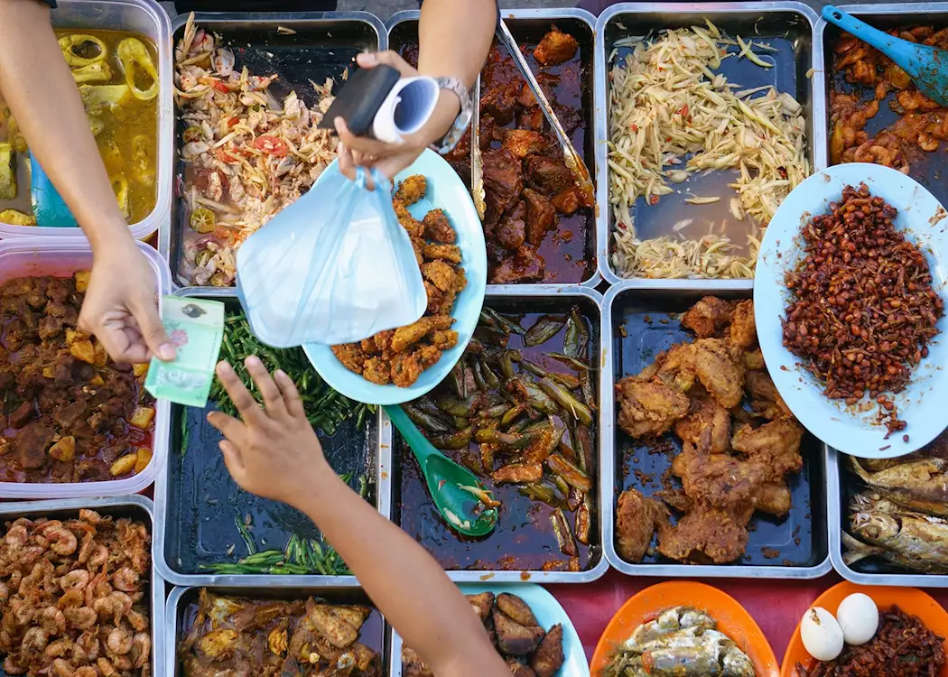 Street food, Kuching, Borneo