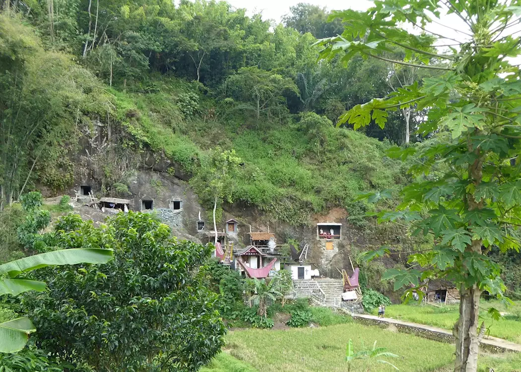 Cliff burial site of Lemo